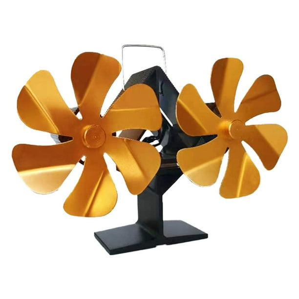 Heat Powered Stove Fan For Wood 12 Blade Thermometer Burning Pellets Fireplace Insert Com Heat Powered Stove Fan, Fan For Wood Fireplace Insert