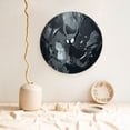 thumbnail image 5 of Daiia Forest Black Ghost Warrior Printed Pattern Ceramic Plate Dinner Plates Bone China Decorative Plates with Display Stand Art Ceramic Ornaments for Wall Hanging Decoration-6in, 5 of 6