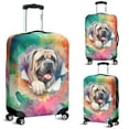 thumbnail image 2 of Funny Watercolor Adorable Mastiff Peeking Through Torn Paper Effect Travel Luggage Cover Mastiffs Dog Lover Gifts Idea Suitcase Dust Protective Decor - 00026, 2 of 5