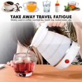 thumbnail image 3 of Foldable Kettle 0.6L 600w Silicone Travel Kettle,Mini Portable Kettle for Travel-Blue, 3 of 4