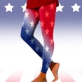 thumbnail image 1 of MKLEKYY Leggings deportivos para mujer, leggings con estampado de estrellas del Día de la Independencia para mujer, leggings deportivos de levantamiento, pantalones de yoga, 1 of 4