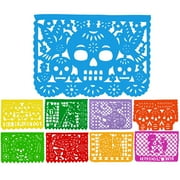 Day of The Dead Papel Picado Banner, 16-Foot Plastic with 10 Extra Large Panels