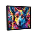 thumbnail image 4 of Stupell Industries Dog with Vivid Paint Splash Animals & Insects Painting Black Floater Framed Canvas Art Print Wall Art, 31 x 25, 4 of 10