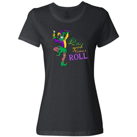 Inktastic Let the Good Times Roll Mardi Gras Jester Women's T-Shirt