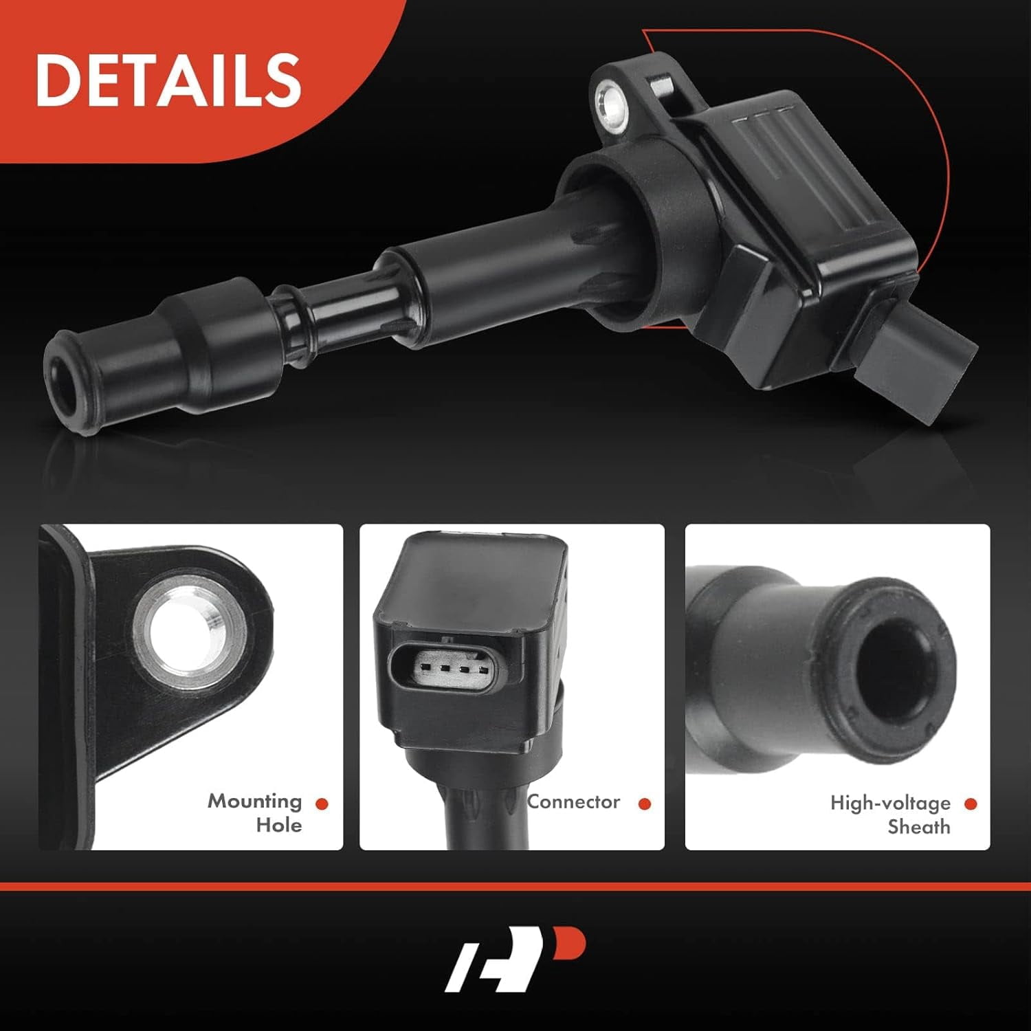 A-Premium Ignition Coil Pack Compatible with Hyundai Elantra 2015-2019 Kona Sonata Veloster Kia Forte 2016-2019 Optima 2017-2018 L4 2.0L 4-PC