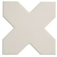 thumbnail image 4 of Seville Graphite Black 7" Star with Light Gray 5" Cross Matte Porcelain Wall and Floor Tile (10.62 sq ft/case) - 68 Pack, 4 of 6