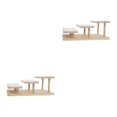 thumbnail image 2 of Thinsony Modern Wooden Rack Glasses Display Stand Holder Organizer 3 Layers 2Set, 2 of 6