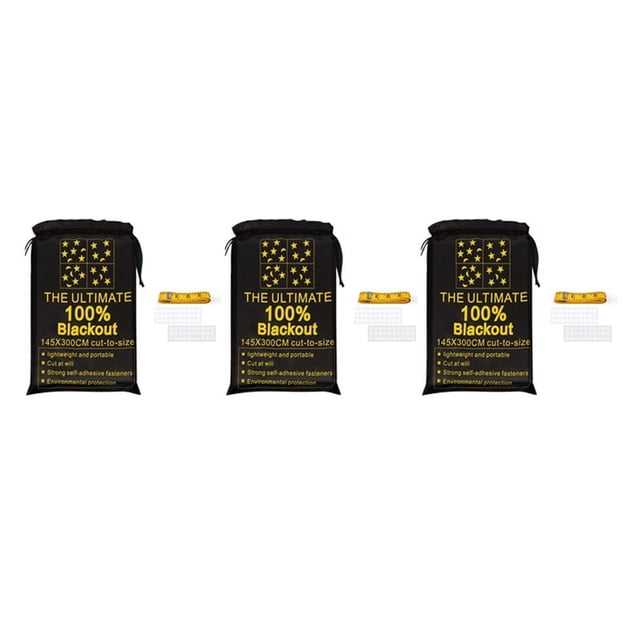 3X Persianas Opacas PortáTiles Cortinas Opacas para Ventanas de Viaje Persianas Opacas Temporales para Dormitorio de /Dormitorio/Oficina, 200 cm
