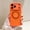 Orange, variant on Magnetic Phone Case For iPhone 15 Pro,360° Rotatable Foldable Kickstand,Matte Skin-Feeling Translucent Back Design,Heavy Duty Shockproof Anti-fall Drop protection,Phone Case,Mint