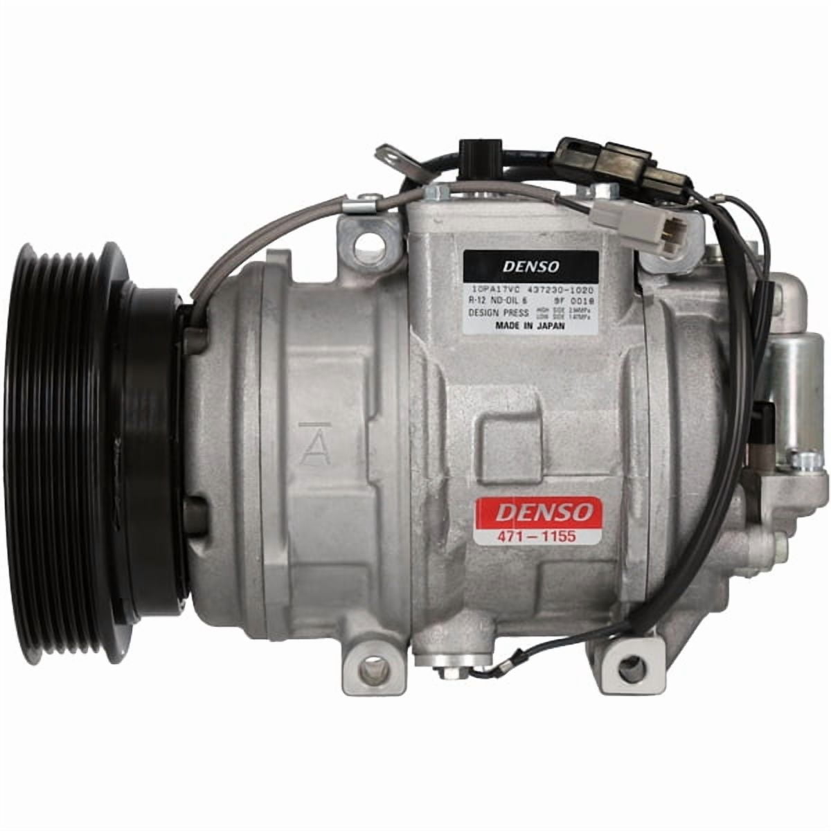 ア！リ！ガ！ト！ Denso 471-1037 New AC Compressor with Clutch, 1 Pack Fits select