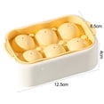 thumbnail image 6 of Ludlz Ice Cube Mold Easily Demold Full Ball with Lid 6 Grids Storage Bin Ice Cube Maker Tray Coffee Shop Supply, 6 of 8