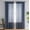 Navy Blue, variant on THD Natalie Faux Linen Semi Sheer Privacy Sun Light Filtering Grommet Window Panels, Pair