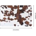 thumbnail image 2 of Brown Cowhide Cow Print Western Bathroom Decor Bath Mats, Soft Absorbent Bath Rug Non-Slip Floor Rug Carpets for Kitchen Bathroom Laundry Bedroom Living Room Decoration, 2 of 6