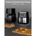 thumbnail image 2 of Kitchen Elite Friteuse à Air Chaud Numérique, Cuiseur Compact, 6 Préréglages, 5.28 Qt, Acier Inoxydable, 2 of 7