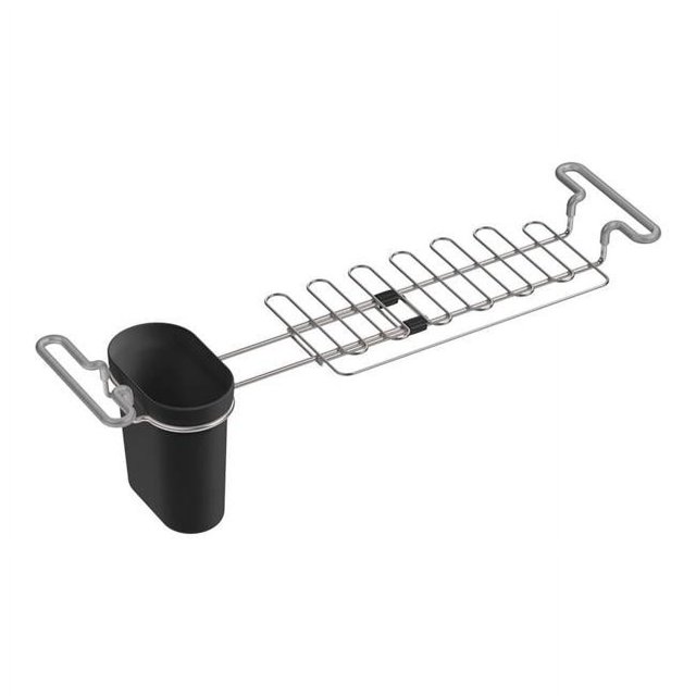 Kohler 5473-CHR 14.6-17.6 in. Charcoal & Stainless Steel Kitchen Sink Utility Rack