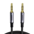 thumbnail image 1 of Cable Audio Ugreen Auxiliar 3.5mm de 4 Polos 2m Negro Ugreen UGCBAUXNYL2M4P, 1 of 7