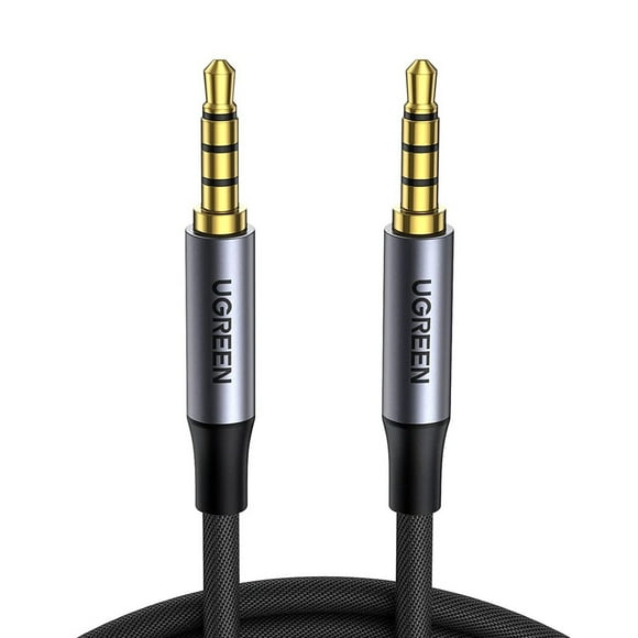 Cable Audio Ugreen Auxiliar 3.5mm de 4 Polos 2m Negro Ugreen UGCBAUXNYL2M4P