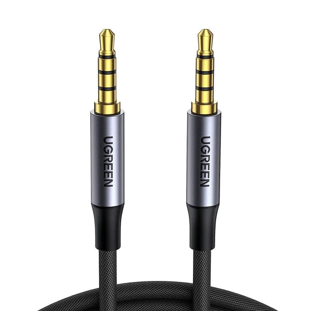 Cable Audio Ugreen Auxiliar 3.5mm de 4 Polos 2m Negro Ugreen UGCBAUXNYL2M4P
