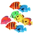 thumbnail image 5 of 8 piezas de peces falsos de colores, modelo de pecera, peces decorativos de plástico, simulación de peces flotantes, decoración, 5 of 5