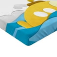 thumbnail image 2 of Ambesonne Yellow Submarine Fitted Sheet, Wavy Sea Sky, Queen Size, Mustard and Blue, 2 of 3