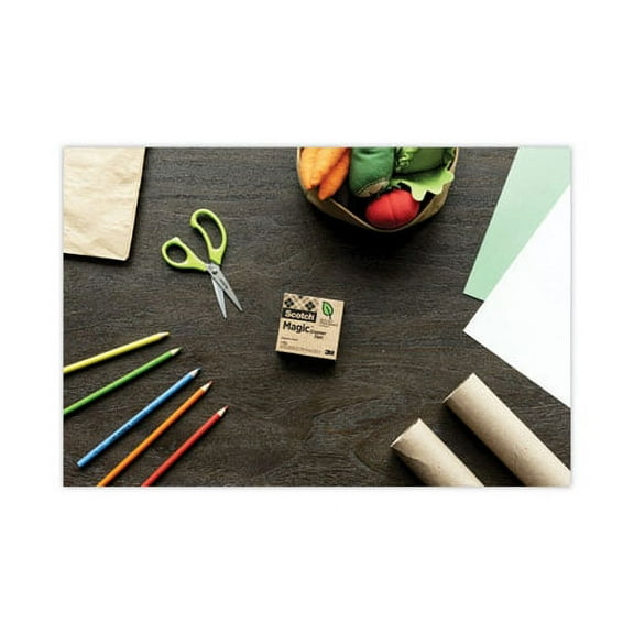 Scotch Magic Greener Tape, 1" Core, 0.75" X 75 Ft, Clear, 16/pack | Order of 1 Pack