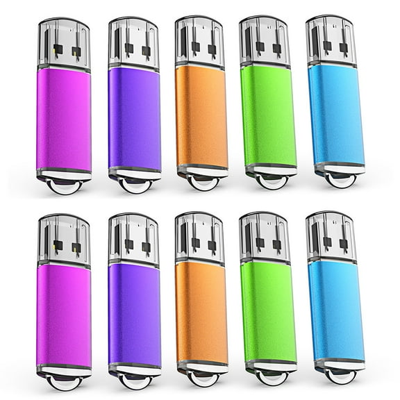 Multicolor 10pack 4 GB USB 2.0 Flash Drives KOOTION Bulk Thumb Drive Memory stick for Laptop PC