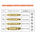thumbnail image 4 of Extractor de pernos de tornillo dañado de doble cabeza, removedor de brocas de salida rápida (4 piezas), 4 of 6