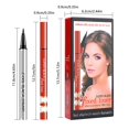 thumbnail image 3 of Lápiz delineador de ojos de larga duración, 2 ml, negro, resistente al agua, a prueba de manchas, secado rápido, tamaño de viaje, para maquillaje de ojos que dura todo el día, aplicación precisa, 3 of 6