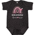 thumbnail image 3 of Inktastic Mimi and Peepaw Love Me Granddaughter Rainbow Girls Baby Bodysuit, 3 of 5