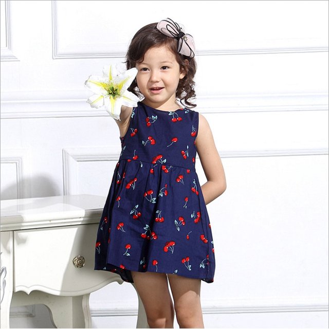 Vestidos sin mangas con estampado de flores para niñas de 1 a 7 años, ropa para niños, vestido de princesa de verano, vestido de desfile de baile de fiesta para niños, atuendo Tan Jianjun unisex