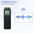 thumbnail image 2 of Yeacher 8GB Digital Voice Recorder Voice Activated Recorder MP3 Player 1536Kbps HD Recording Noise Reduction, 2 of 8