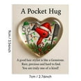 thumbnail image 2 of Pocket Hug Hairdresser Gift - Cute Heart-Shaped Pocket Accessory with Greeting Cards, Hairstylist Decorative Keepsake, Mini alon Gift, 3.54*2.76in, B, 2 of 4