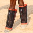 thumbnail image 5 of Harrison Howard Leggings Holgados Para Moscas De Caballo, Transpirables, Resistentes A Desgarros, Protectores De Piernas De Malla Fina, Cómodas Botas Para Moscas (Juego De 4), Color Naranja Grande, 5 of 5