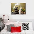 thumbnail image 3 of PRATYUS Canvas Wall Art Picture 20x16in for Living Room Bedroom Fall Decor Basalt and Orchids Art Modern 20x16in, 3 of 3