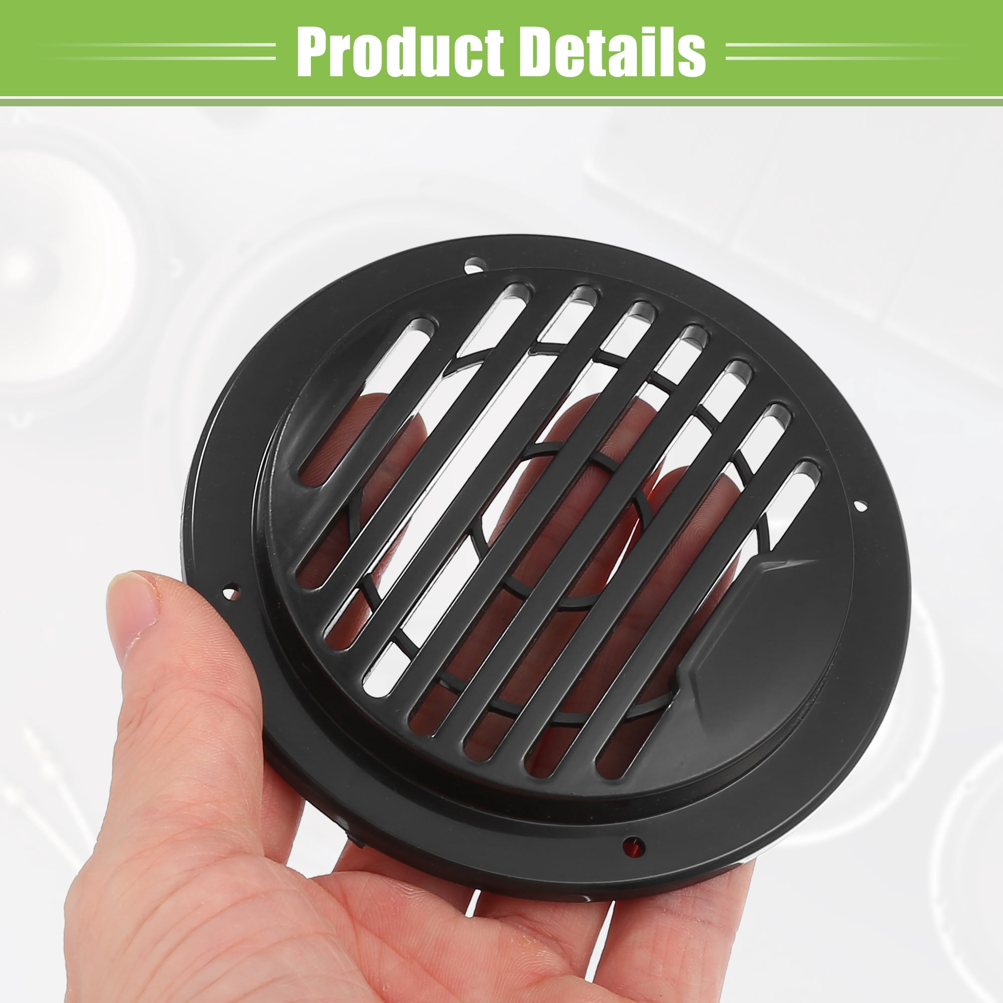 Unique Bargains Car Speaker Grills Cover Subwoofer Protector Case with 8 Screws Black 3"