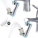 thumbnail image 1 of Extensor de grifo giratorio universal, paquete de 2, extensor de grifo giratorio de 1080 grados para fregadero de cocina, baño, con 2 modos de salida de agua, brazo robótico, adaptador de grifo con bo, 1 of 8