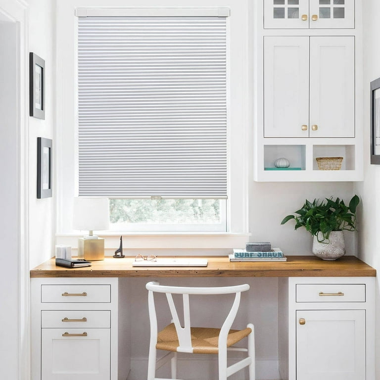 LazBlinds Cordless Cellular Shades, No Tools No Drill Blackout