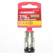 Husky 3/8 in Drive Universal Pass Thru Ratchet Sockets 7/16 inch