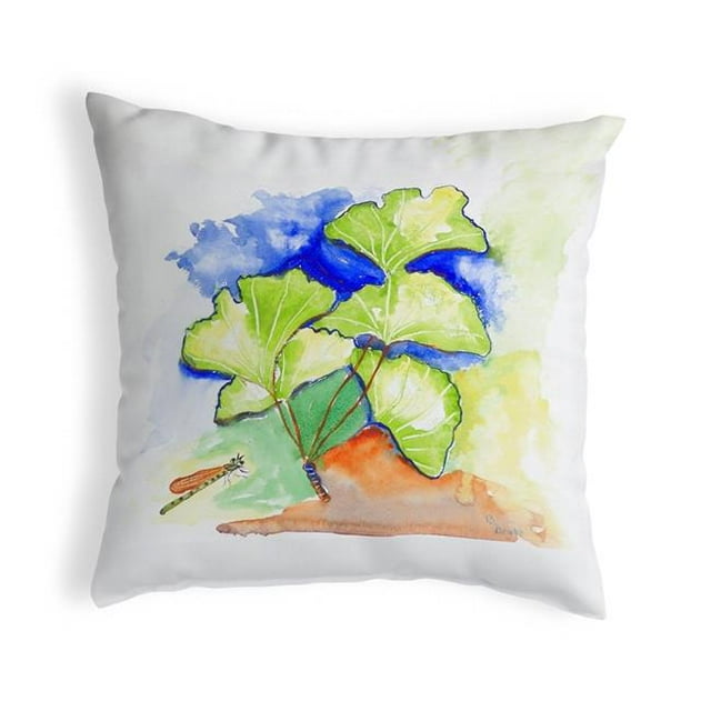 Betsy Drake KS152 Coussin Sans Cordon 12 x 12 Po. Ginko Leaves