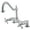 Polished Chrome, variant on Kingston Brass KS1141AX Heritage Bridge Kitchen Faucet, Polished Chrome
