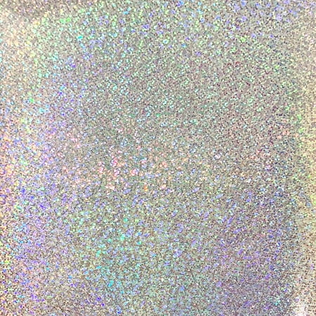 Permanent Record - Holographic Glossy Permanent Vinyl - Silver Rainbow