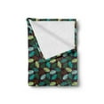 thumbnail image 2 of Tropical Soft Flannel Fleece Blanket, Exotic Torbay Palm Tree Leaves Silhouette Vibrant Greenery Tonal Negative Effect, Cozy Plush for Indoor and Outdoor Use, 50" x 70", Multicolor, by Ambesonne, 2 of 5