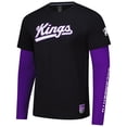 thumbnail image 2 of Unisex Stadium Essentials Black Sacramento Kings Spectator 2fer Long Sleeve  T-Shirt, 2 of 3
