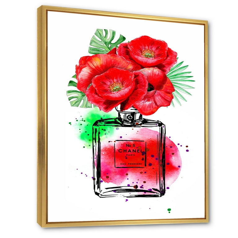 Best Chanel Floral Perfume Framed Art for sale in Brentwood, New