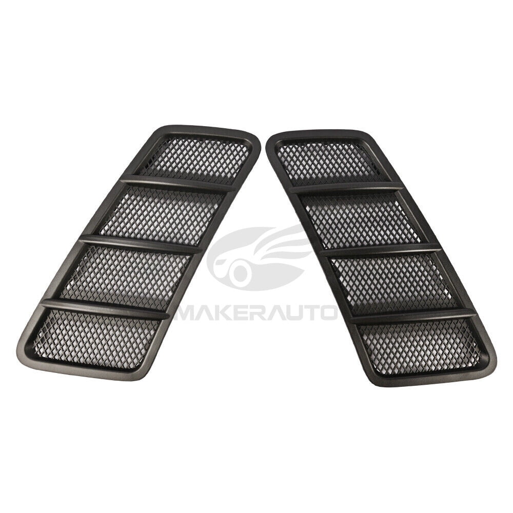 Hood Air Vent Grill for 2012 2013 2014 2015 Mercedes W166 GL & ML350 2 PCS Front Left & Right