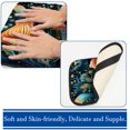 thumbnail image 3 of Sea Slug Soft Comfortable Furry Printed Car Armrest Cover Pad Mat 12.5x8.2 Inch, 3 of 6