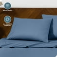 thumbnail image 6 of Bare Home Pillowcase Set - Envelope Closure - Premium 1800 Collection - Double Brushed - Ultra Soft - Standard Size, Coronet Blue, 2 Count, 6 of 8