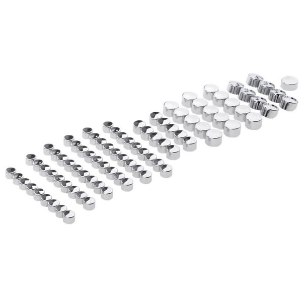 Aluminio CNC pernos Toppers tapas de repuesto tail Cam 1994-2006 Cruiser motocicleta Yotijar Cubiertas de cabezales de pernos cromados