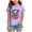 Purple, variant on Quealent Kids Toddler Little Girls 250 Years Anniversary USA Shirt 250th Birthday 4th of July T-Shirt Patriotic Top (Pink, 9-10 Years)