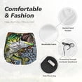 thumbnail image 4 of Xecao fishing bass Double-Layer Running Shorts for Women, Perfect for Gym, Tennis, and More, Featuring a Convenient Pocket-Large, 4 of 7